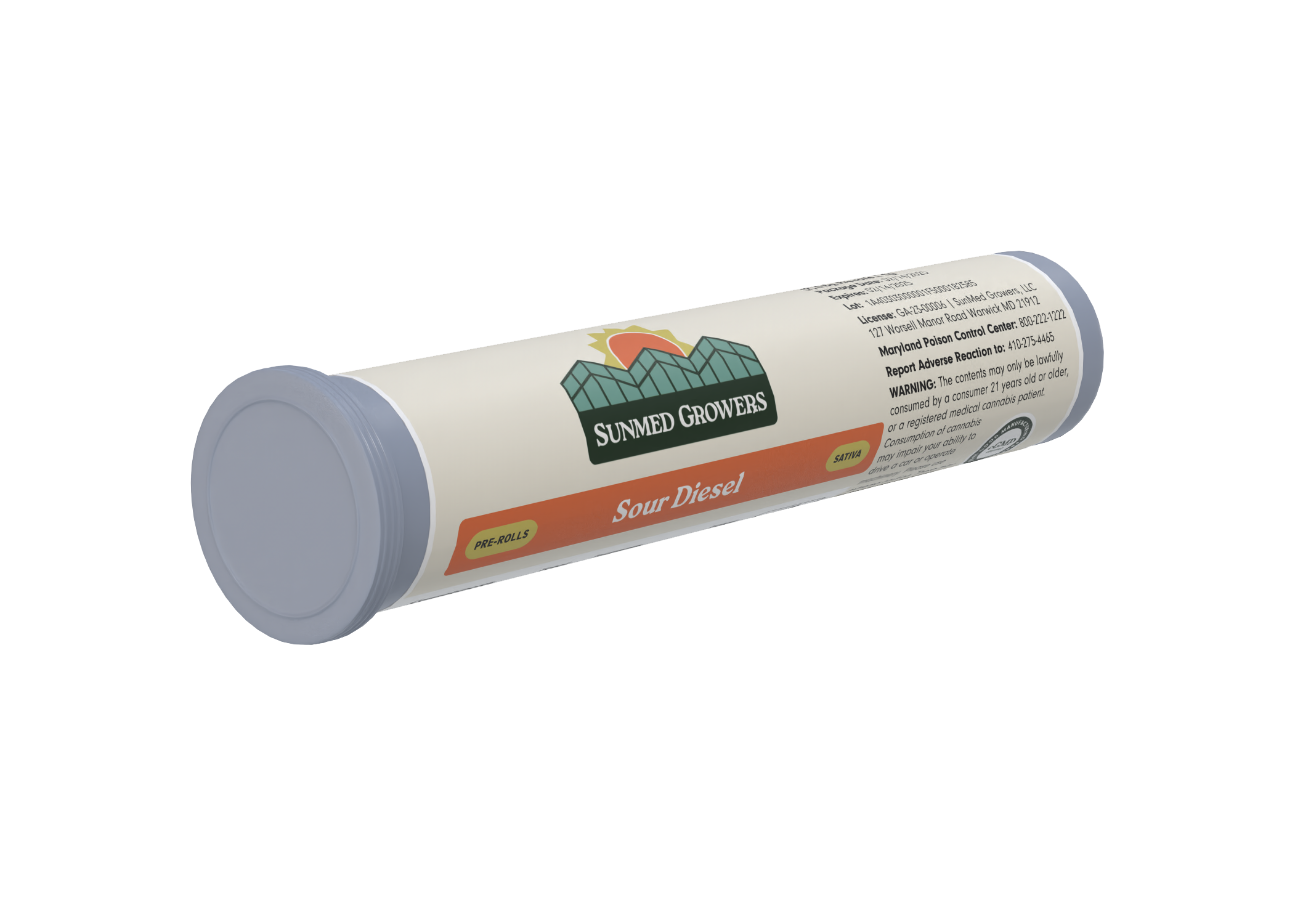 Photograph of product: Sour Diesel | Pre-Roll | 0.5g x 2pk