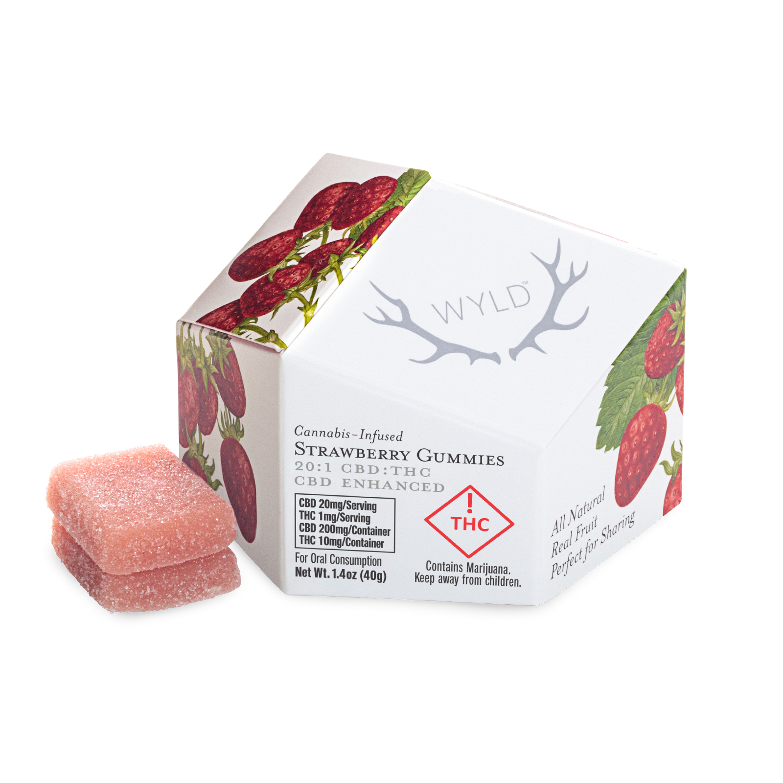 Photograph of product: Wyld - Hybrid Strawberry - 20:1 - 10mg:200mg
