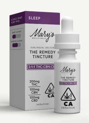 Photograph of product: Mary's Medicinals - Remedy Tincture TH-oui/CBN/CBD Tincture - Sleep (400mg)