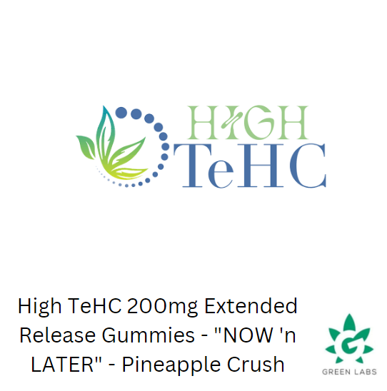 Photograph of product: (REC) High TeCH 200mg Extended Release Gummies - "NOW 'n LATER" Pineapple Crush