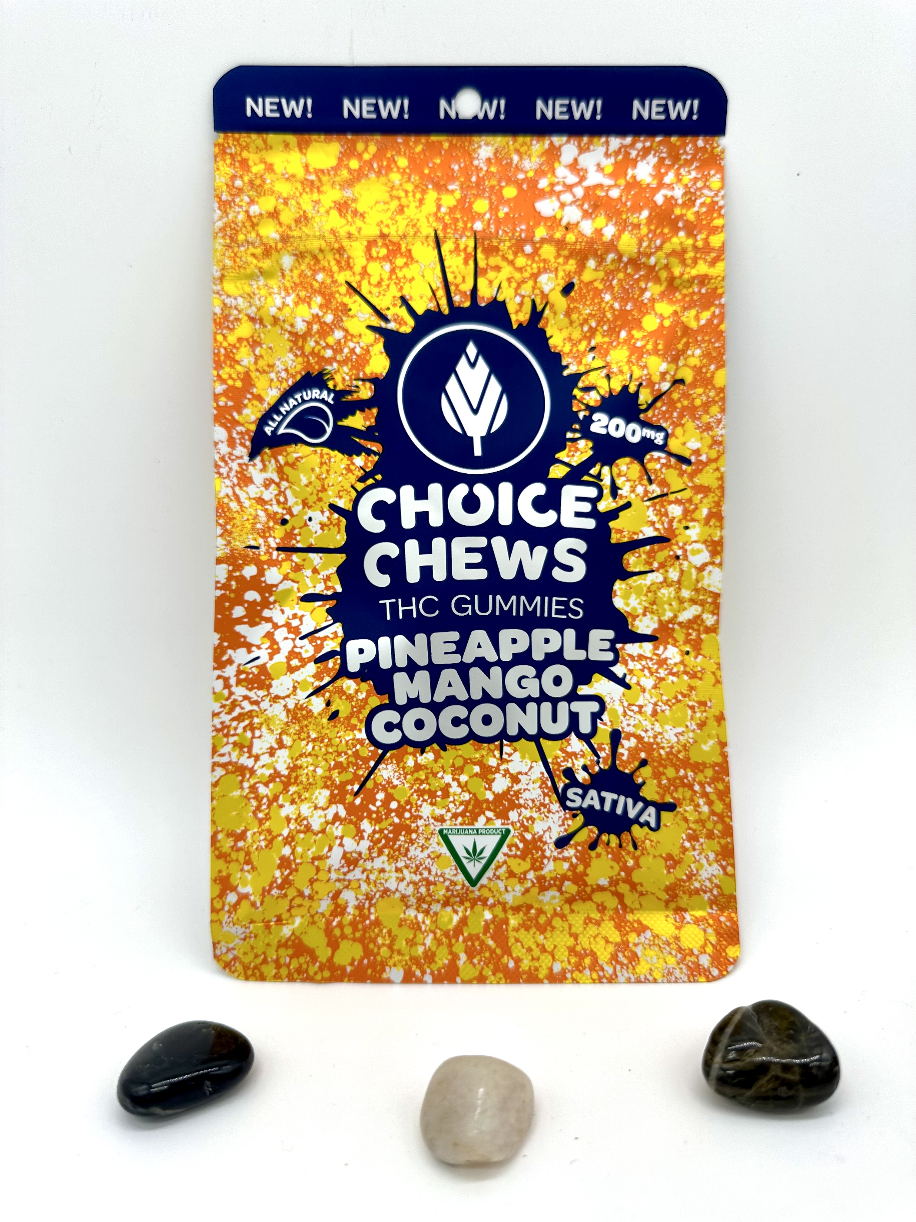 Photograph of product: Pineapple Mango Coconut - 200mg Gummies