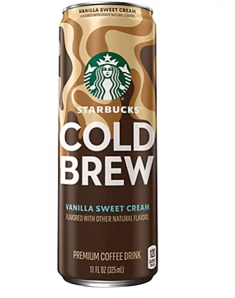 Photograph of product: 11floz Starbucks Cold Brew - Vanilla Sweet Cream