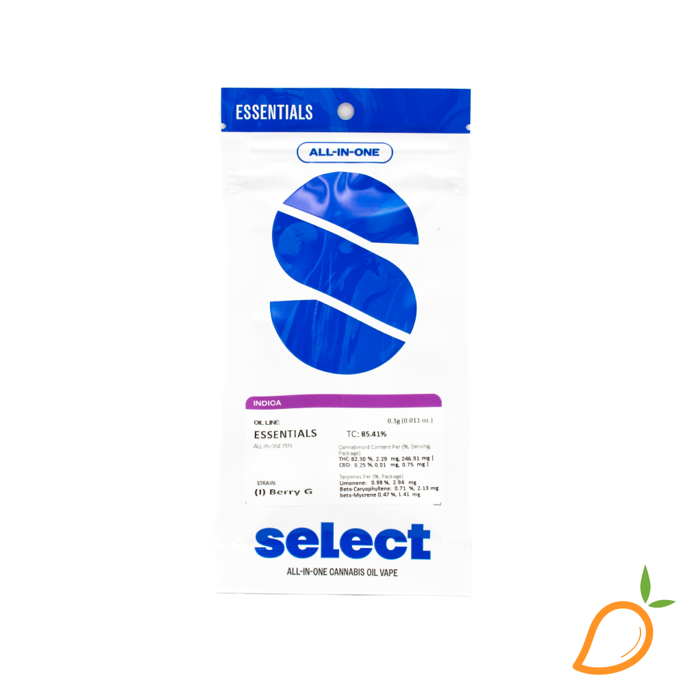 Photograph of product: 0.3g Berry Gelato AIO Select