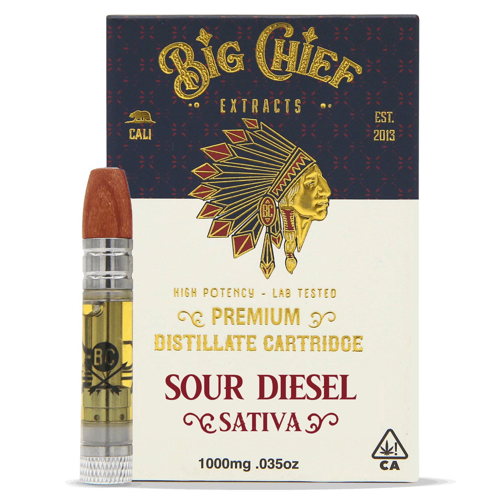 Photograph of product: Big Chief - Sour Diesel - 1G - Cartridge