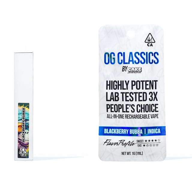 Photograph of product: Blackberry Bubba | 1G OG Classics Disposable