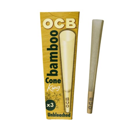 Photograph of product: OCB King Size Bamboo Cones | 3pk - 