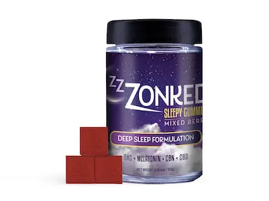 Photograph of product: Zzzonked | Mixed Berry | Gummies | 5mg | 100mg