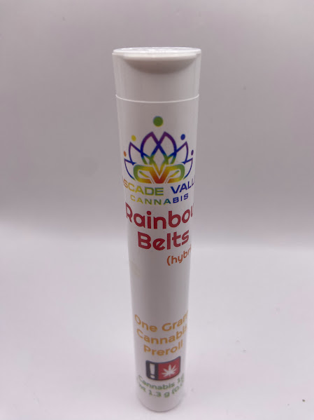 Photograph of product: Cascade Valley Oui'd PreRoll | Hybrid | Rainbow Belts