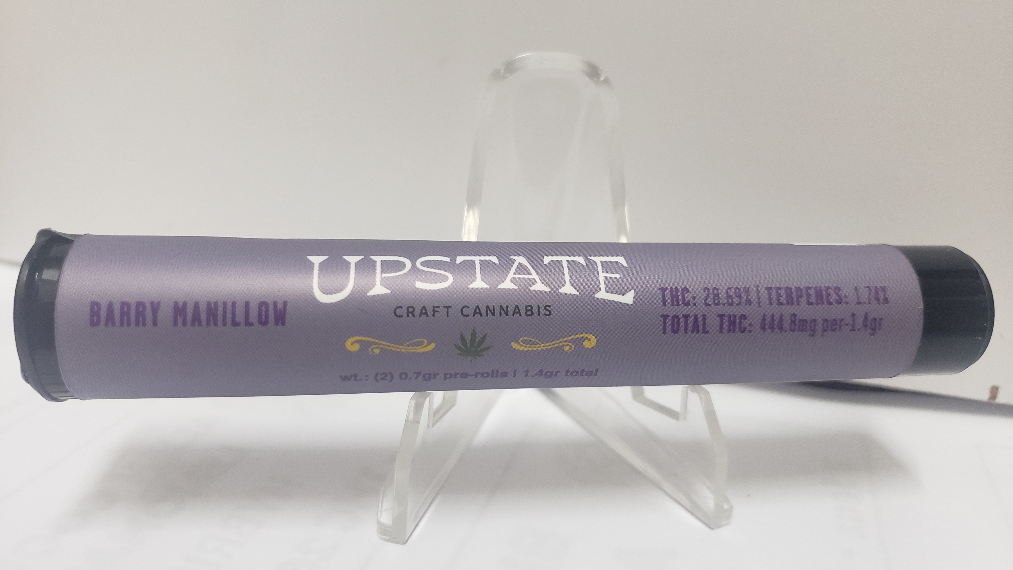 Photograph of Product: Barry Manillow | 2 Pack Pre roll | Hybrid | Upstate Craft Cannabis