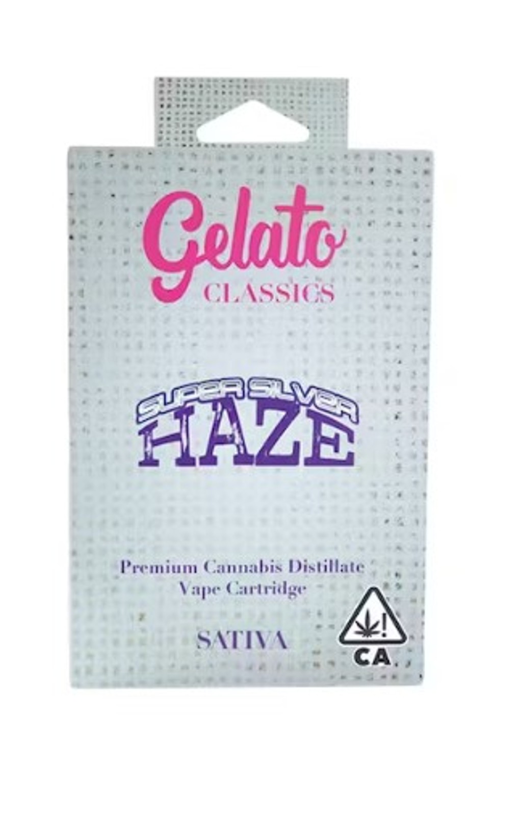 Photograph of product: Vape - Gelato - Super Silver Haze - (Oui'd) - 75.48% TH-oui