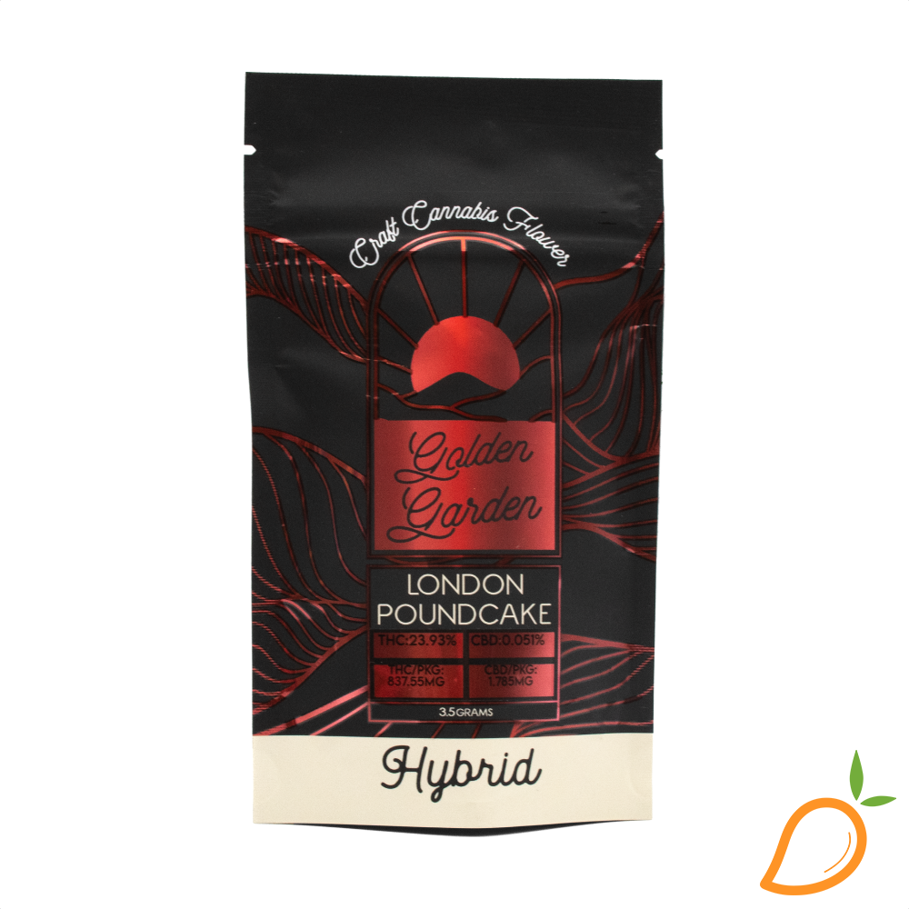 Photograph of product: 3.5g London Pound Cake Prepackaged Flower Golden Garden