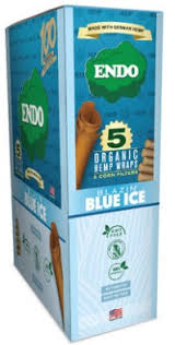Photograph of product: ENDO | Hemp Wrap - Blue Ice (5 Pack) | PAPERS