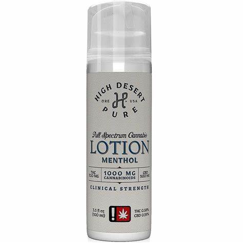 Photograph of product: High Desert | Menthol Clinical Strength Lotion
