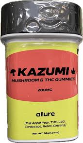 Photograph of product: KAZUMI I FUJI APPLE PEAR - ALLURE | 50MG CBD / 200MG TH-oui | 10PC | MUSHROOM & TH-oui GUMMIES