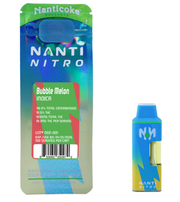 Photograph of product: Nanti Nitro: Bubble Melon | 2g AIO