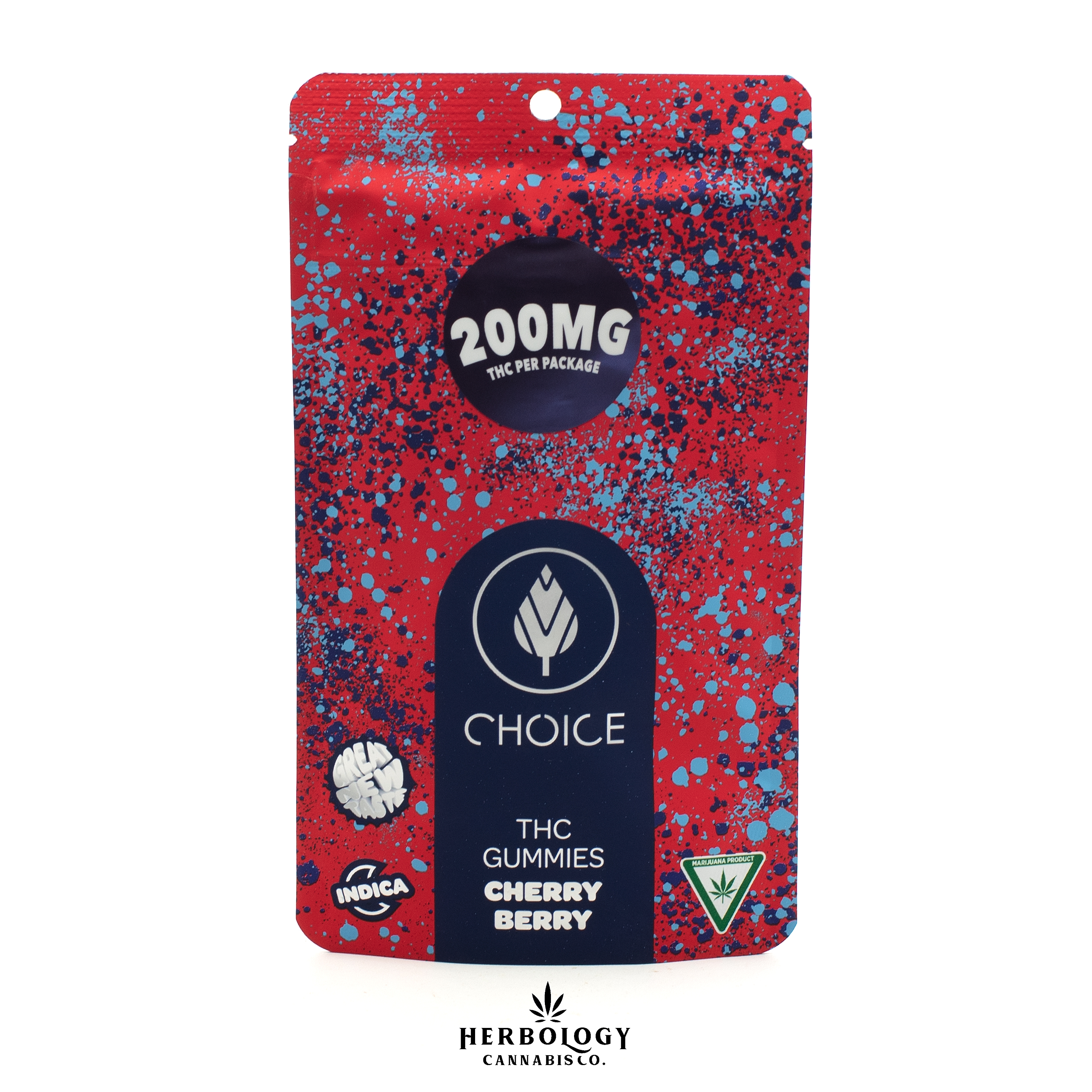 Photograph of product: Choice Chews | Gummy | Chronic Cherry Berry | 200mg