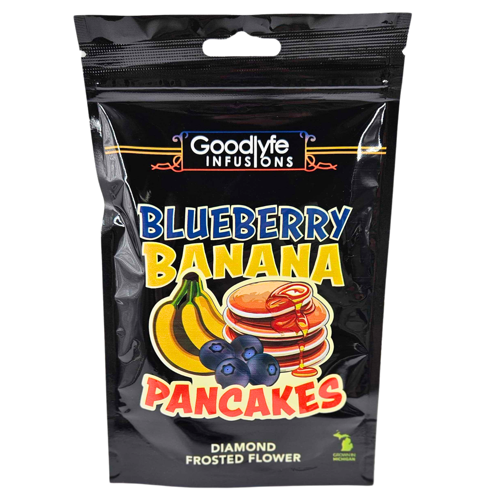 Photograph of product: GOOD LYFE | ICC | Diamond Frosted Flower | Blueberry Banana Pancakes