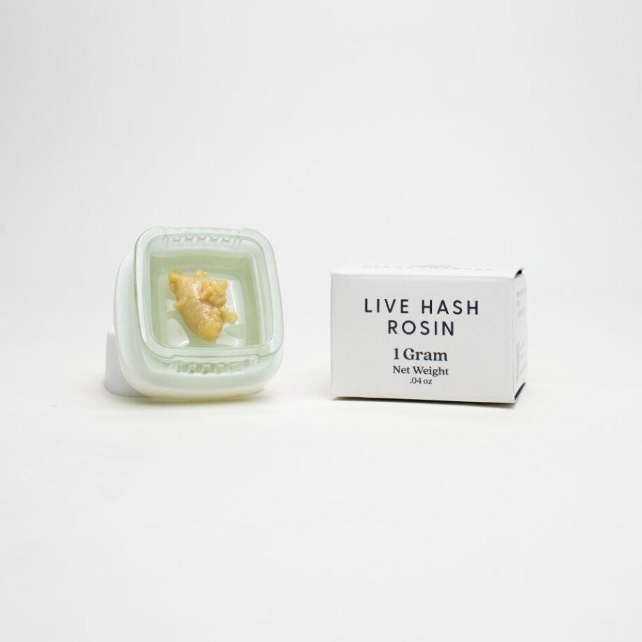 Photograph of product: Pleasantrees | Concentrate | Live au chocolat Rosin | Magnetar Kush | 1g