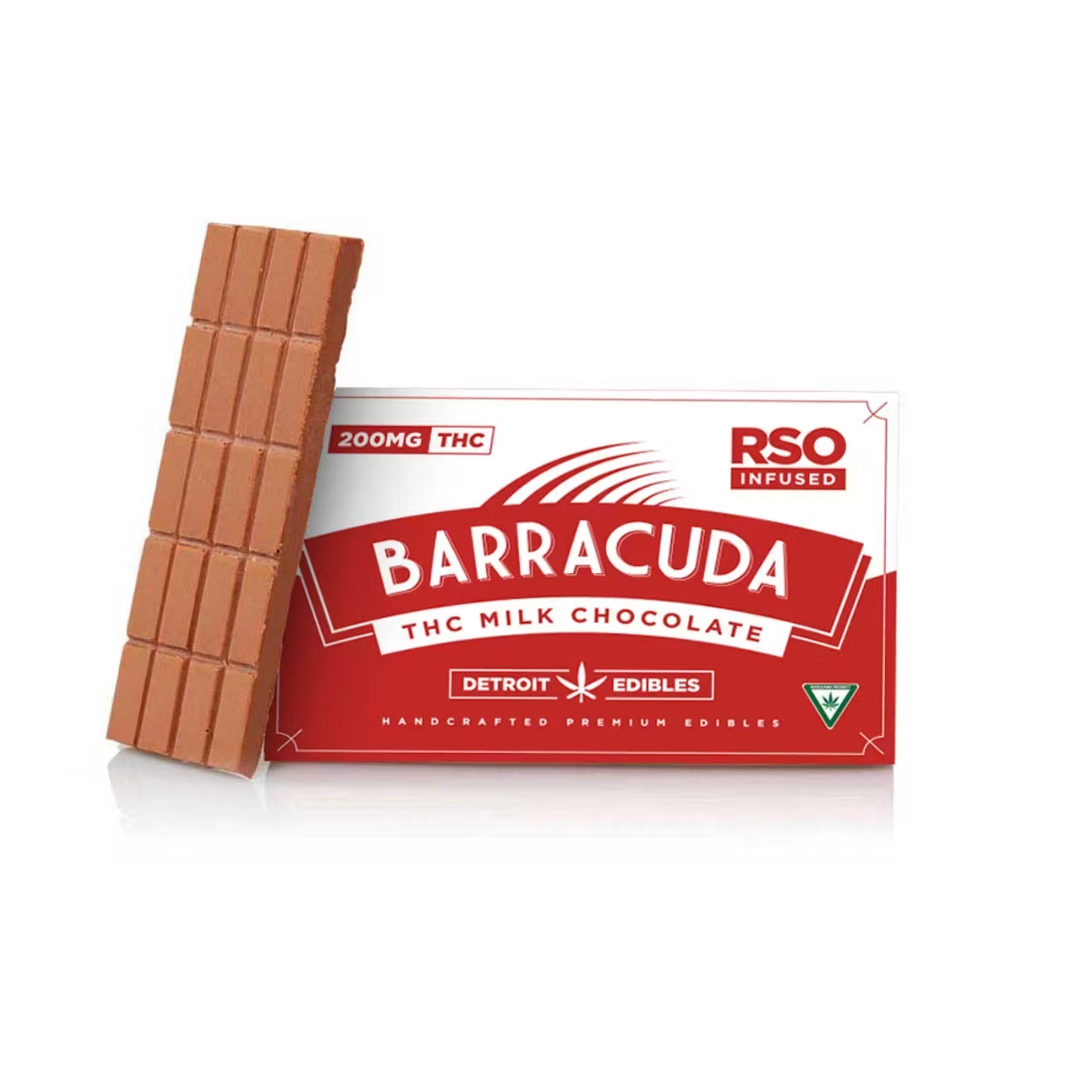 Photograph of product: BARRACUDA BAR | Edible | Chocolate | RSO REST | Milk Chocolate | 200mg