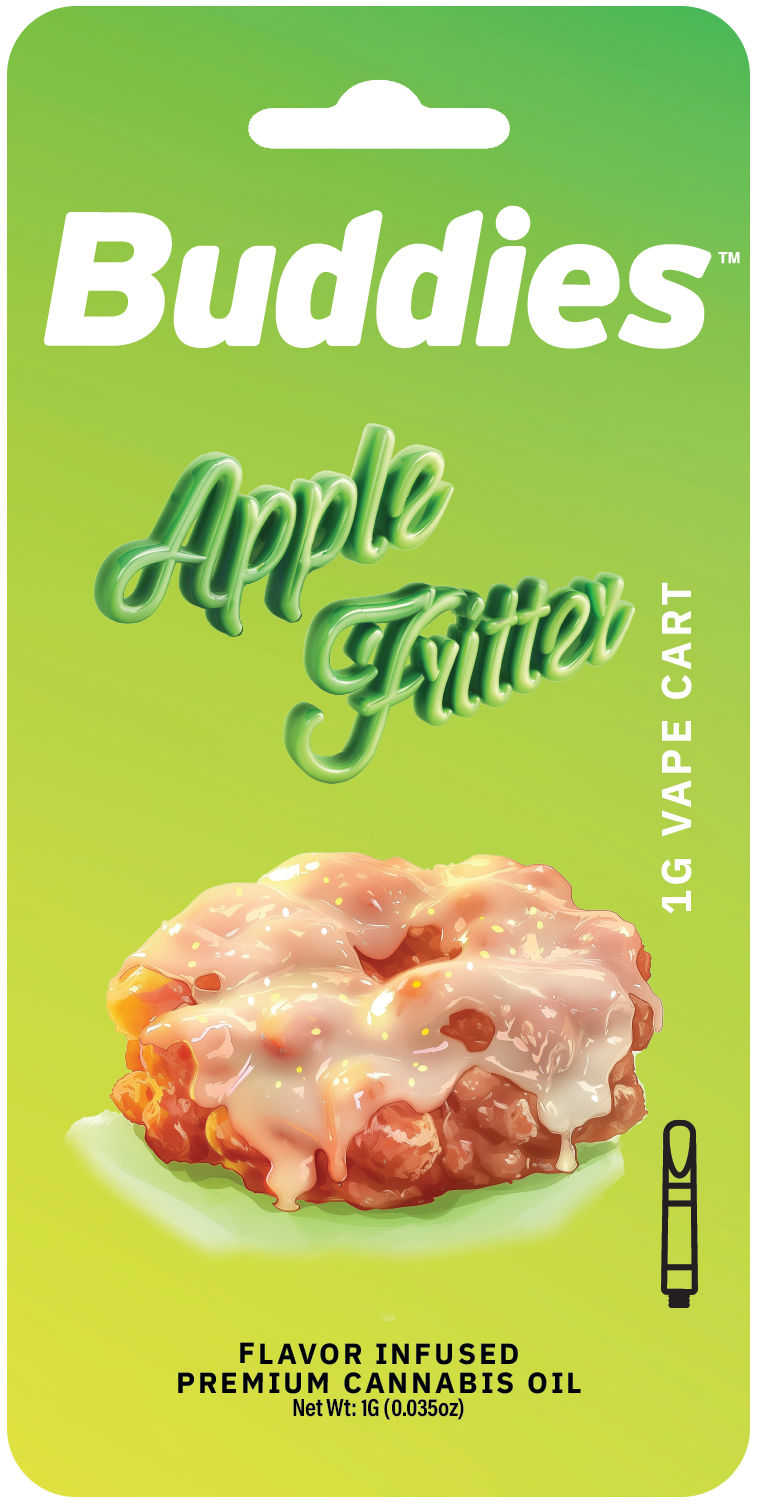 Photograph of product: Buddies Flavors - Apple Fritter (H) - Flavored Distillate Cartridge 1g