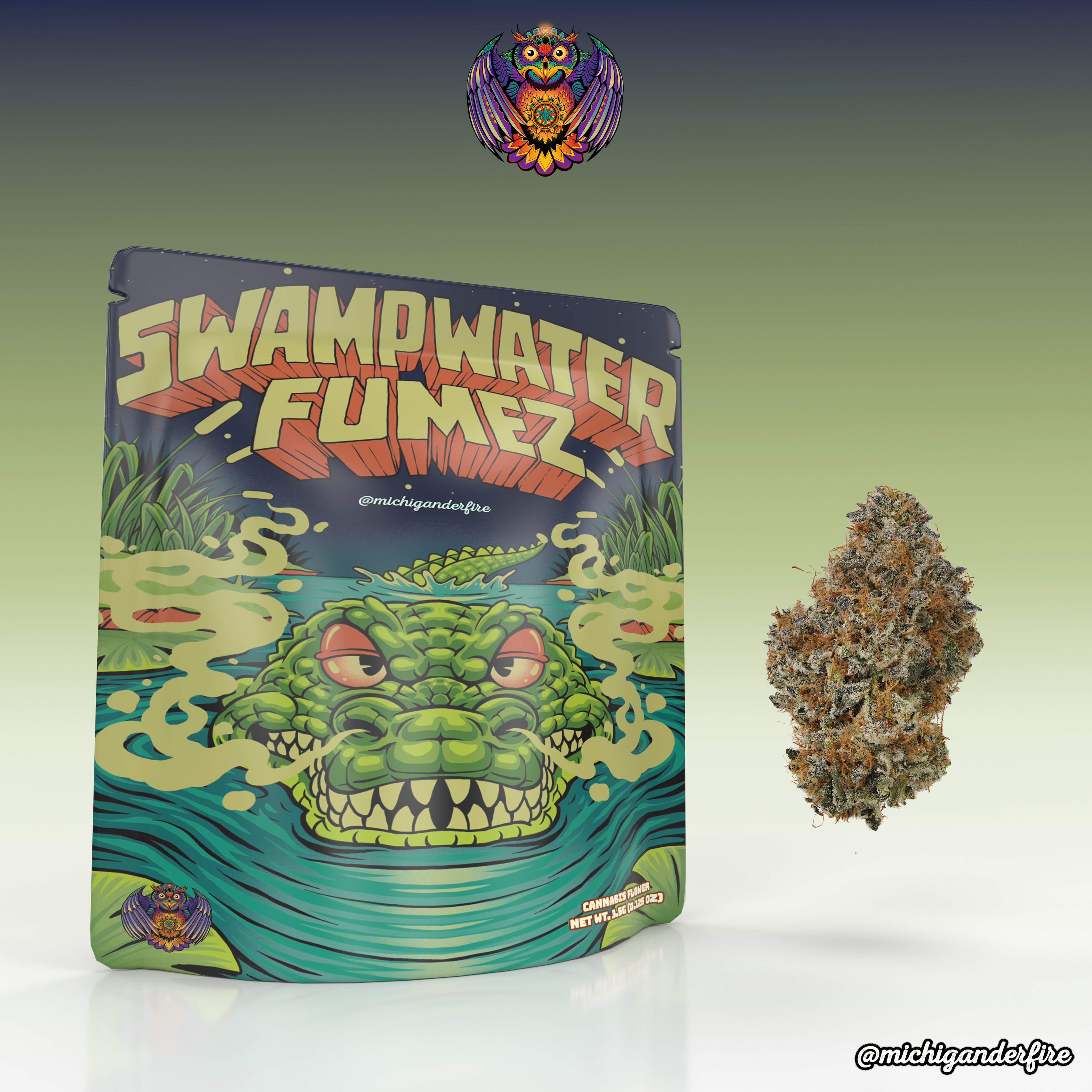 Photograph of product: Michigander Fire Swampwater Fumez - 3.5g
