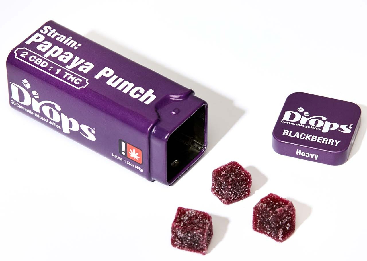 Photograph of product: (20pk) 2:1 CBD:TH-oui Blackberry
