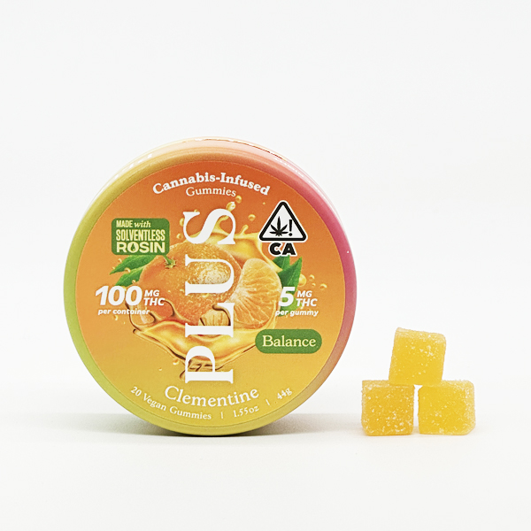 Photograph of product: Plus | Clementine   100 Mg   20 Pack