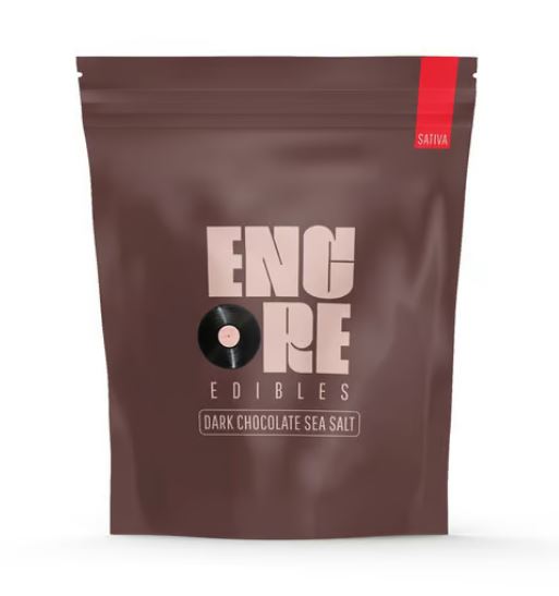 Photograph of product: Encore Chocolate Dark 100mg 10pk Oui'd