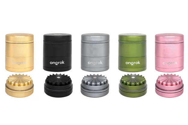 Photograph of product: 5 Piece Flower Petal Toothless Grinder (Assorted Colors)