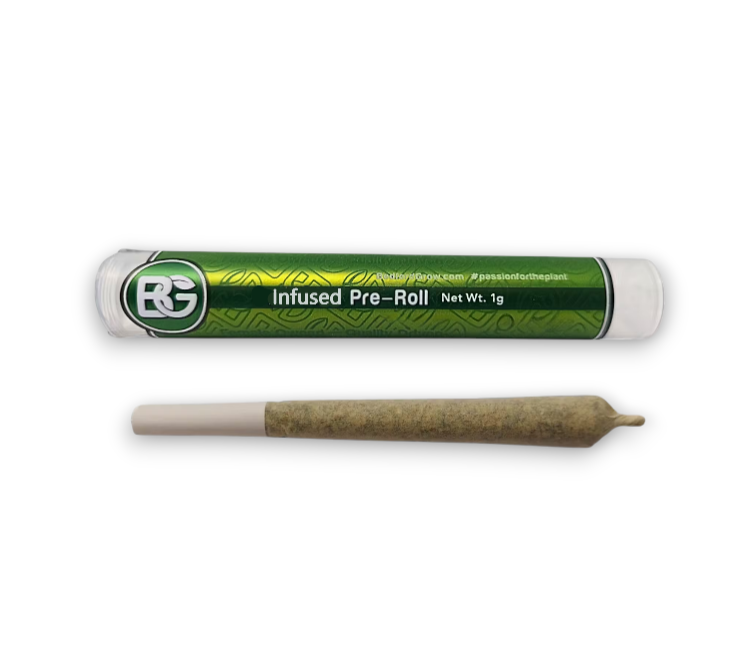 Photograph of product: Banana God x Tangie Diamond Infused Pre Roll