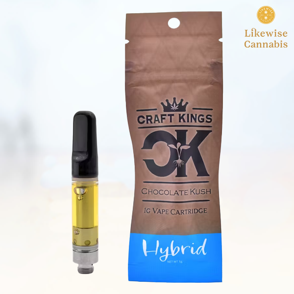Photograph of Product: CHOCOLATE KUSH 1G DISTILLATE CARTRIDGE
