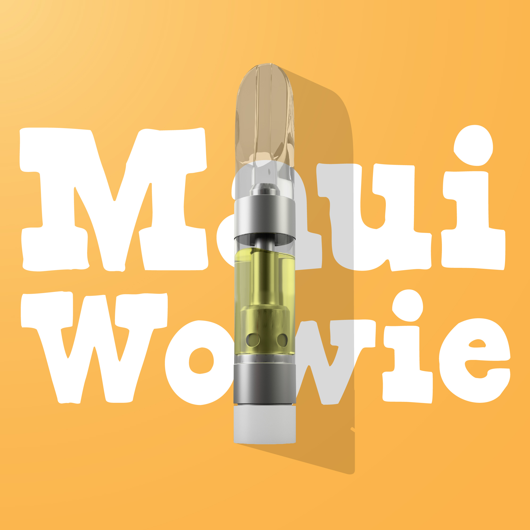 Photograph of product: Cartridge | Crystal Clear | Maui Wowie | Distillate | .5g
