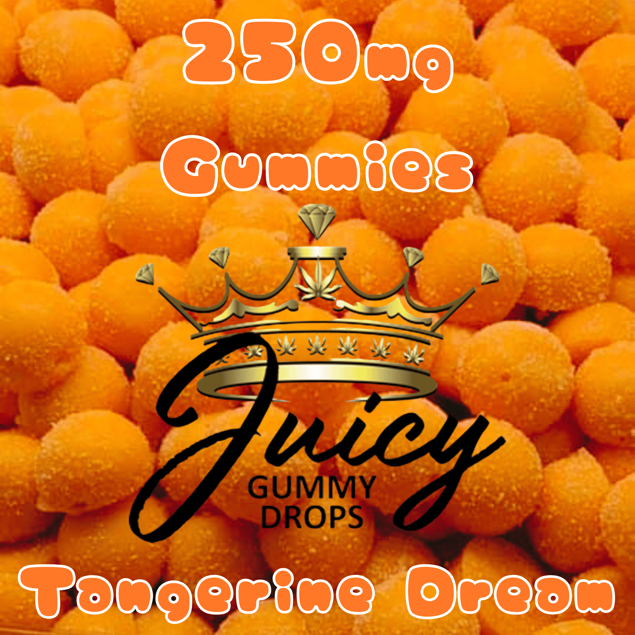 Photograph of product: Juicy-250mg Gummy-Tangerine Dream