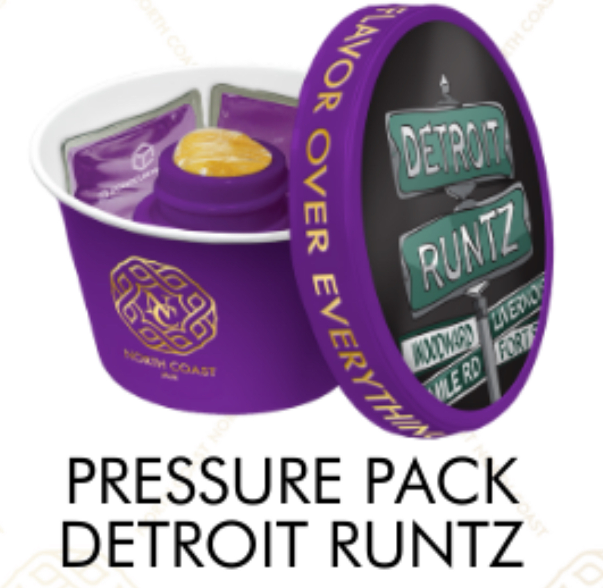 Photograph of product: North Coast- Detroit Runtz au chocolat Rosin Jam