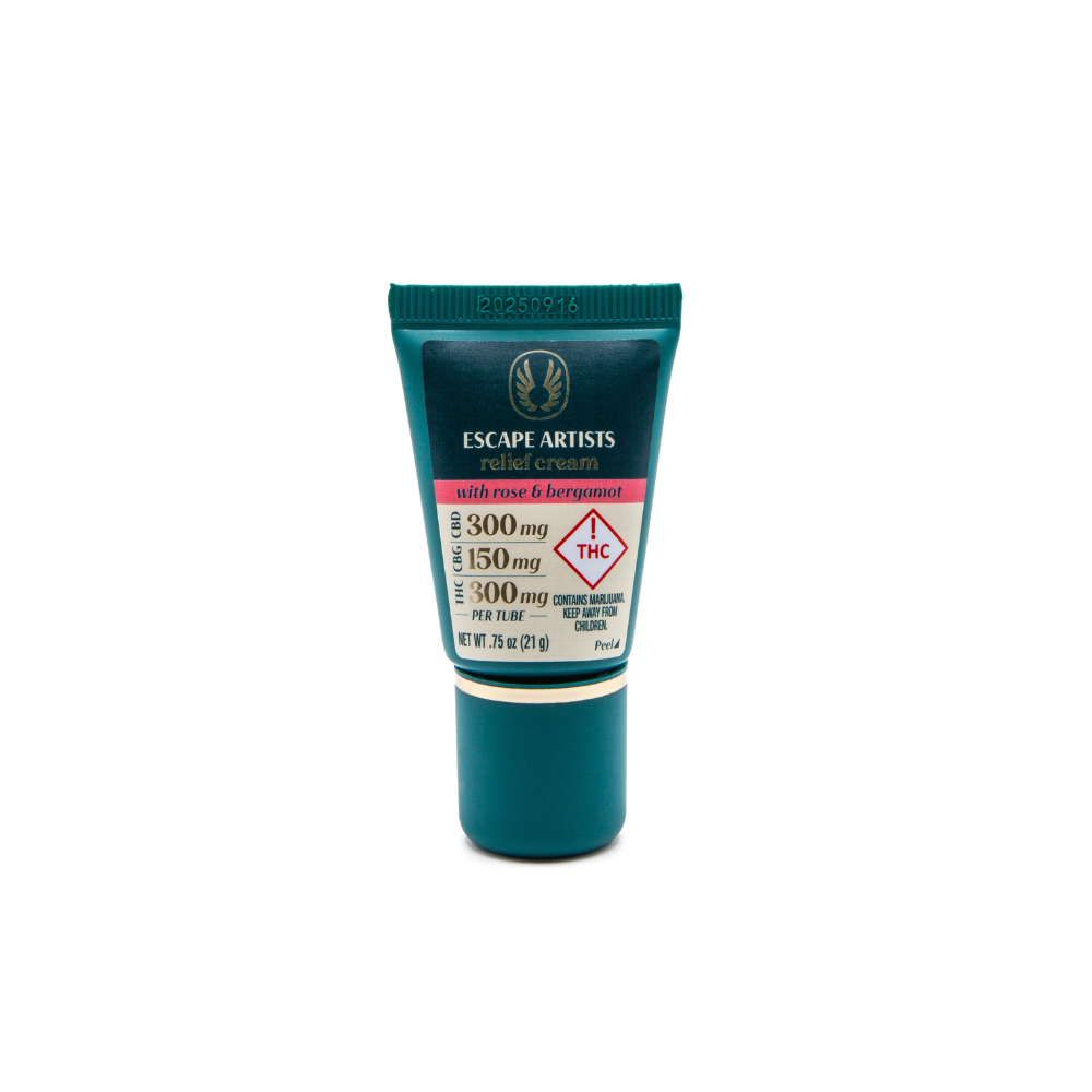 Photograph of product: Relief Cream - Rose & Bergamot (Scented) - 300mg CBD / 300mg TH-oui / 150mg CBG