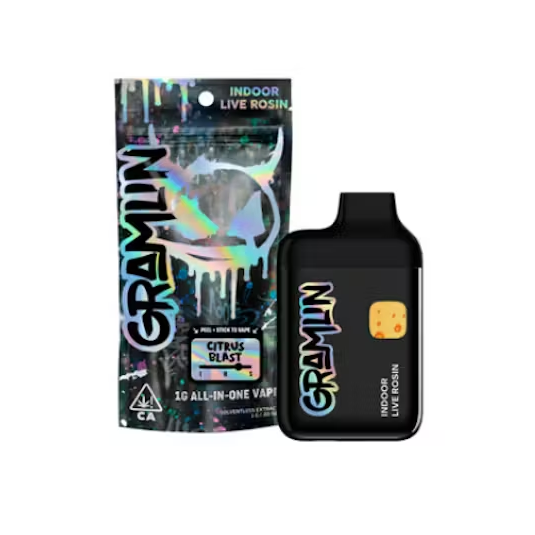Photograph of product: GRAMLIN - AIO - Citrus Blast - Live Rosin - 1G