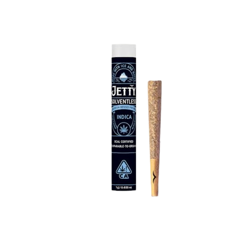 Photograph of product: Jetty Extracts | Double Trouble X Donny Burger Live Resin Infused Pre-Roll | 1g