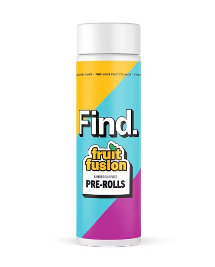 Photograph of product: Find. | Lime x Animal Mint Cake (H) | 1.25g x 5ct Fruit Fusion Distillate Infused Pre-Roll