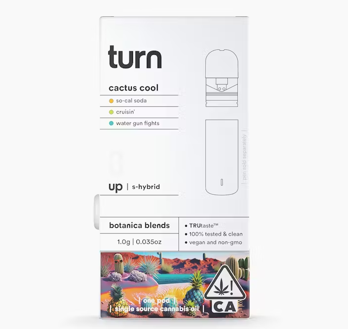 Photograph of product: Turn Up Cactus Cool Oui'd Hybrid Pod 1g