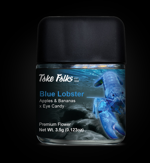 Photograph of product: Toke Folks - Blue Lobster - Flower - 3.5g