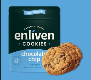 Photograph of product: Baked Good | Enliven | Chocolate Chip Cookies [4pk]