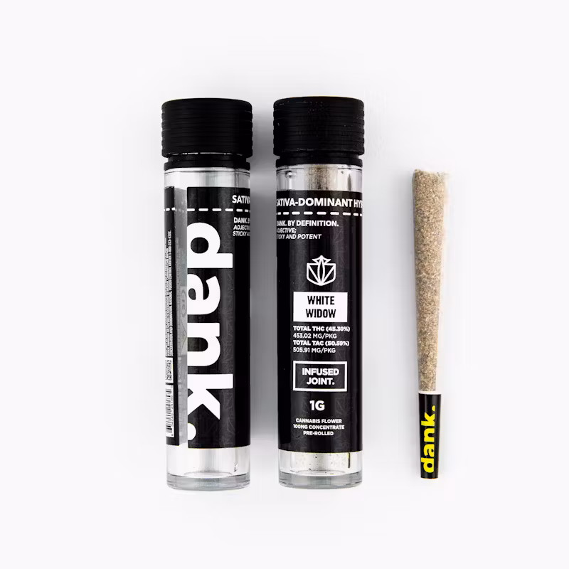 Photograph of Product: Dank | White Widow Infused Pre-roll, .6g