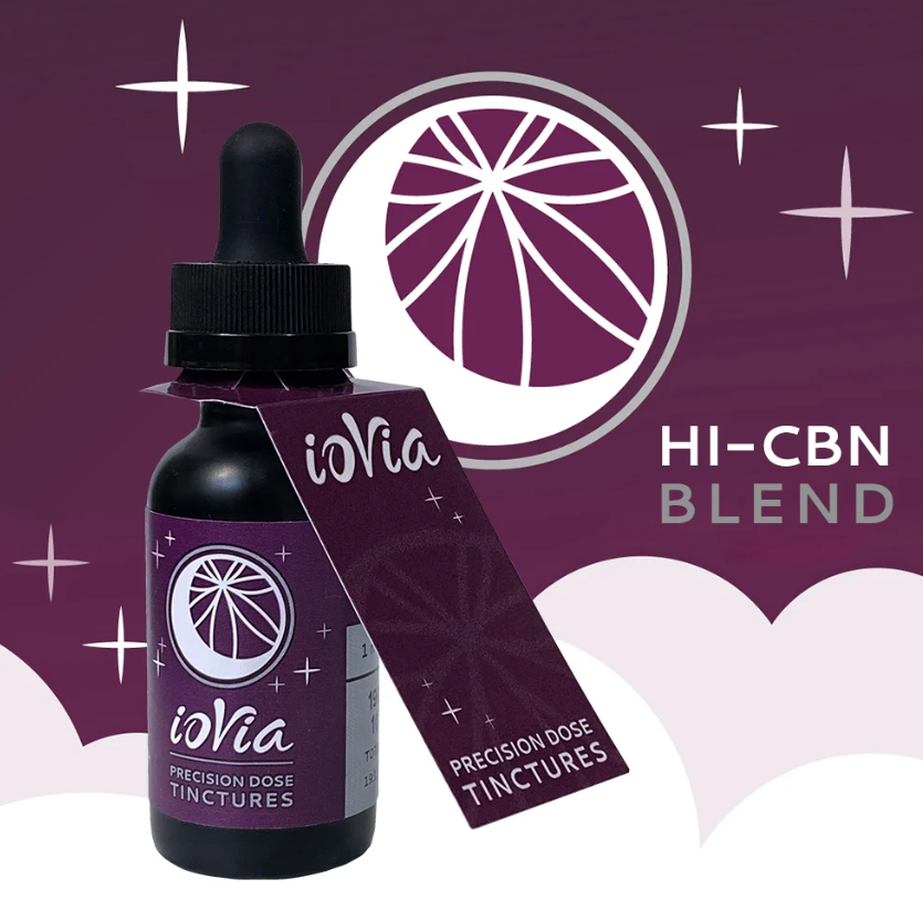 Photograph of product: ioVia - Tincture - HI-CBN Blend (20:1) (CBN:TH-oui) 10mg
