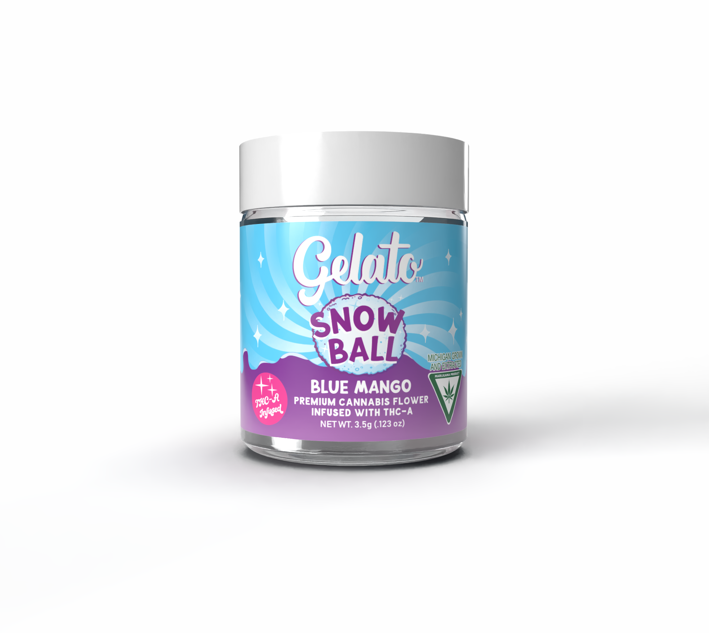 Photograph of product: Gelato Snowballs - Blue Mango - 3.5g