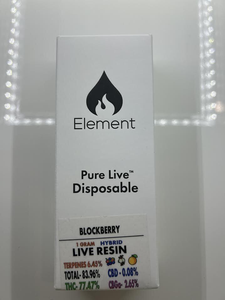 Photograph of product: 1G Live Resin Disposable- Blockberry **NEW**