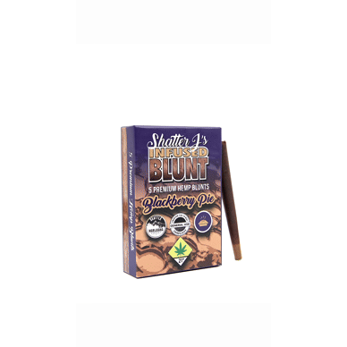 Photograph of product: Blackberry Pie Shatter J's Blunt 5-pack | 5g (DOH)