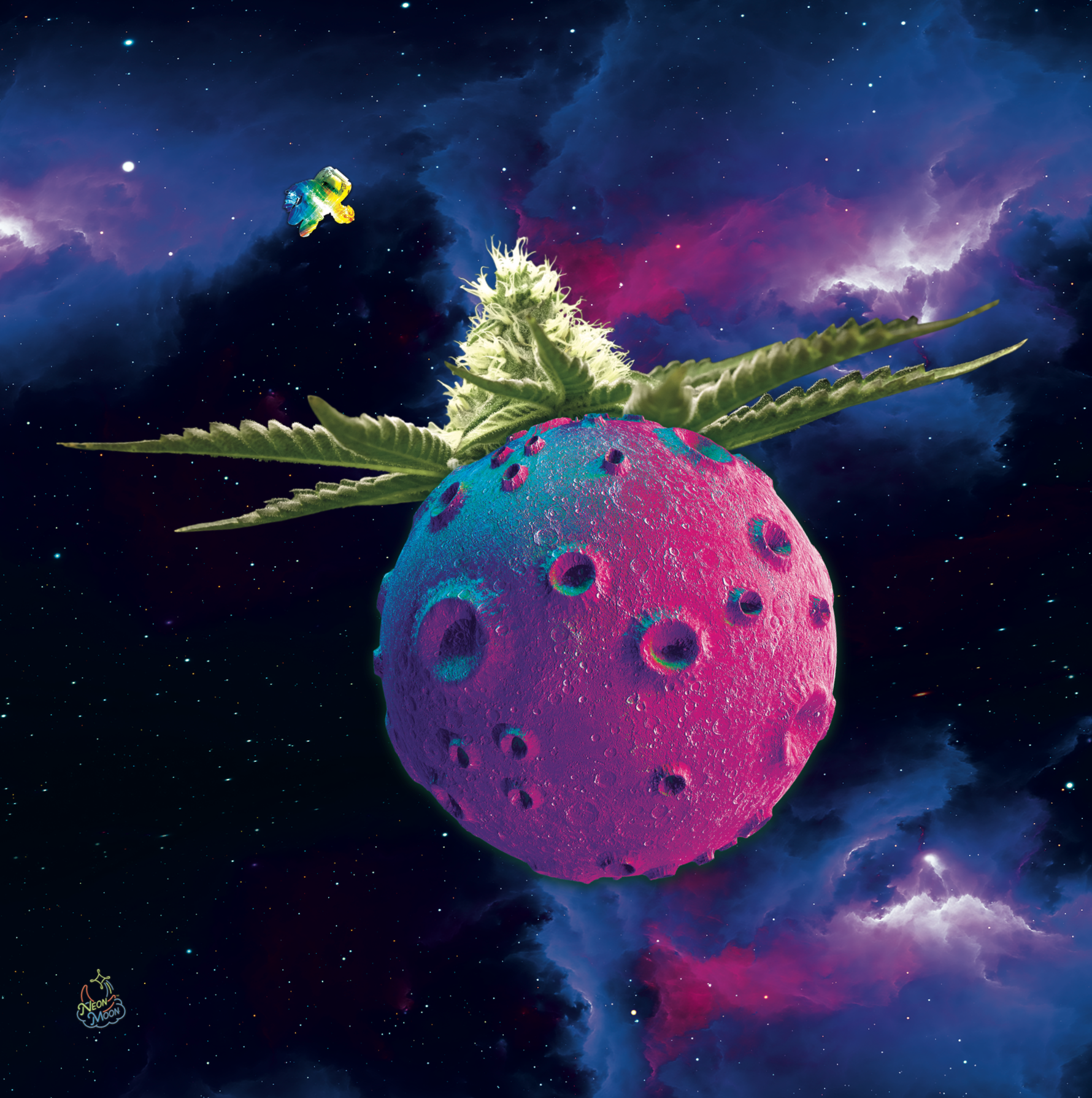 Photograph of product: Neon Moon Canvas Print (LTD)