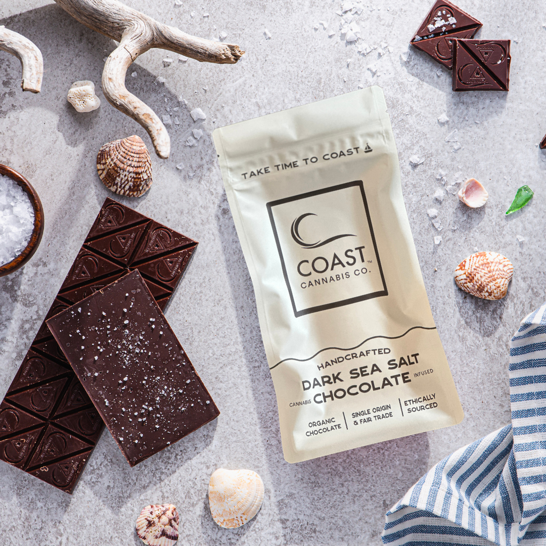 Photograph of product: Dark Sea Salt Chocolate Bar