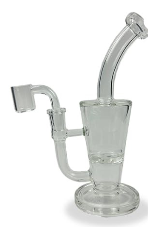 Photograph of product: 050 -  8″ SirEEL Bent Neck Taper Turbine Bong - Retail