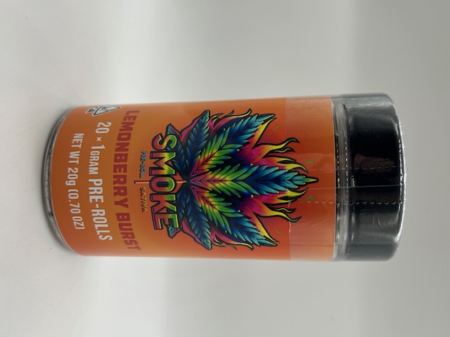 Photograph of product: Smoke Lemonberry Burst Oui'd Preroll 20pk 20g